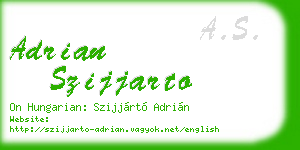 adrian szijjarto business card